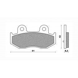 Τακάκια Daytona 36679 (FA411)(FD326) Τακάκια Daytona 36679 (FA411)(FD326)